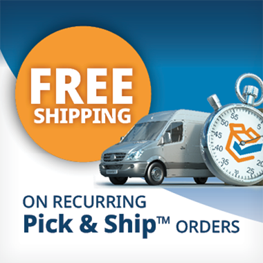 Free Shipping on recurring Pick & Ship orders