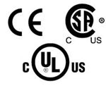 Genuine UV parts are safety certified by CE, CSA, and UL