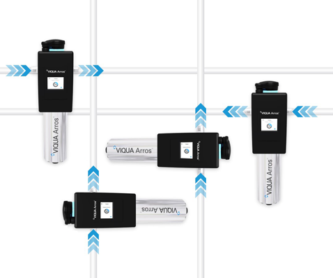 VIQUA Arros allows for simplified mounting, ensuring improved alignment of bracket and chamber