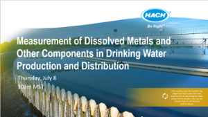 Monitoring Techniques for Dissolved Metals and Other Components in Drinking Water Production