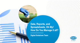 Data, Reports, Spreadsheets - Data Management through WaterTrax and WIMS