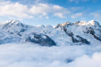 mountain glaciers found in the alps