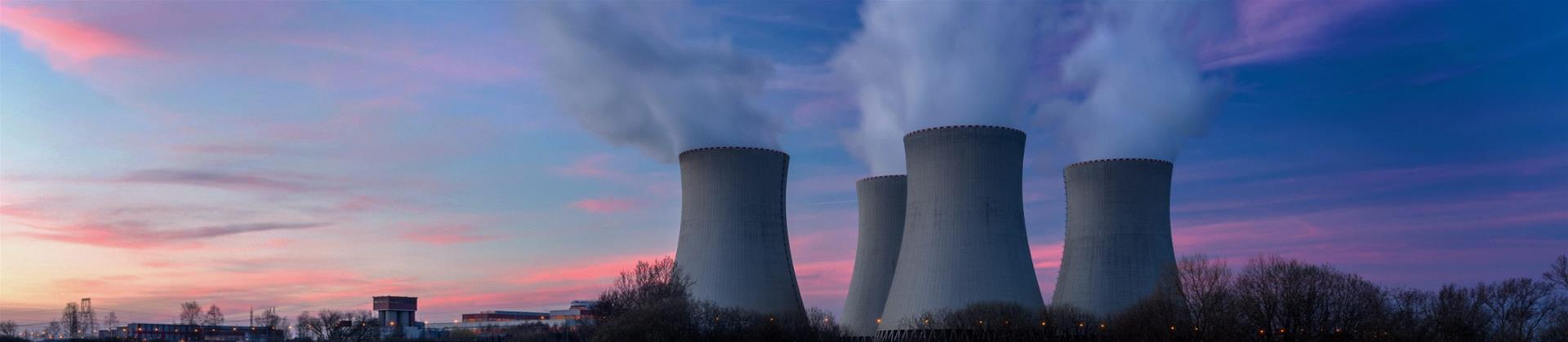Cooling towers emitting steam are a reminder of the importance of pure water in the power generation industry.
