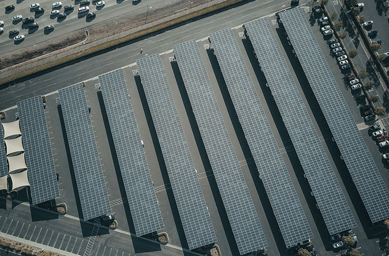 PV plant viewed from above