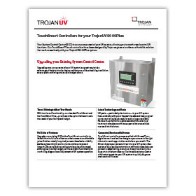 Cover of the TrojanUV3000Plus TouchSmart Controllers brochure